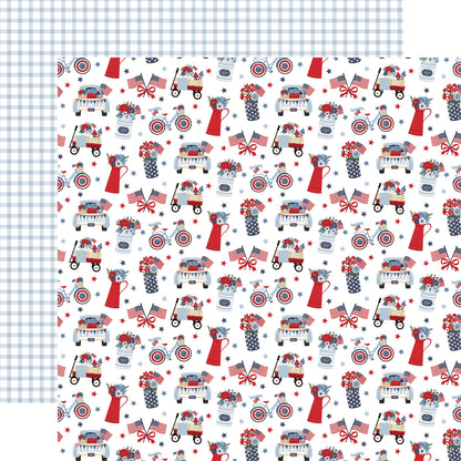 Echo Park All American Cardstock 12"X12"- Select Style