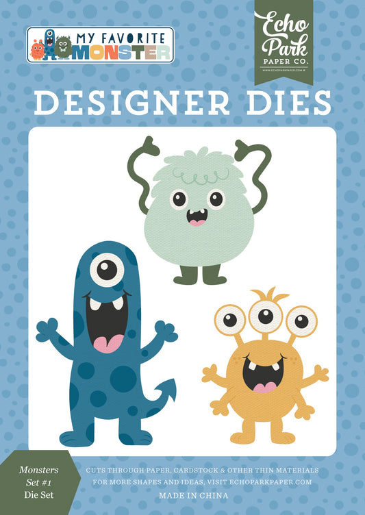 Echo Park My Favorite Monster Die Set-Monsters Set #1