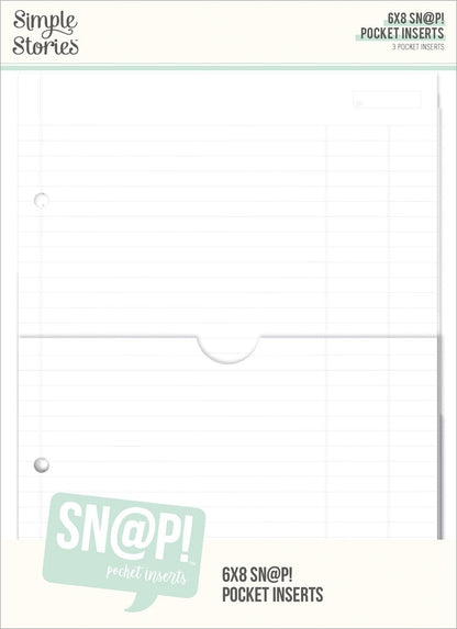 Simple Stories SN@P! Pocket Inserts-6"X8"