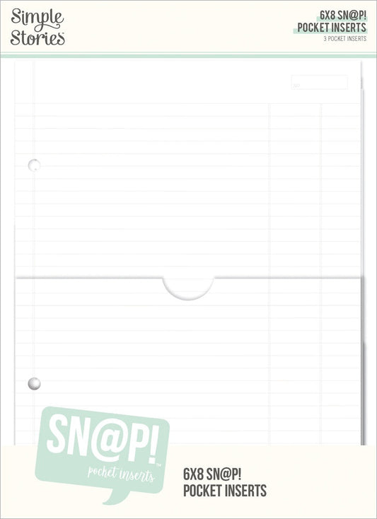 Simple Stories SN@P! Pocket Inserts-6"X8"