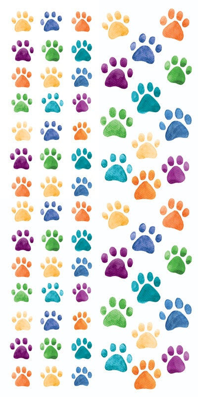 Paper House Decorative Stickers-Paw Prints