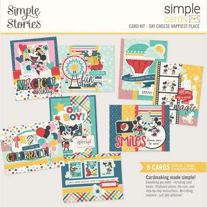 Simple Stoires Simple Cards Card Kit-Say Cheese Happiest Place