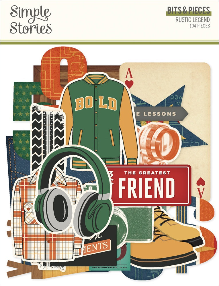 Simple Stories Bits & Pieces Die Cuts-Rustic Legend