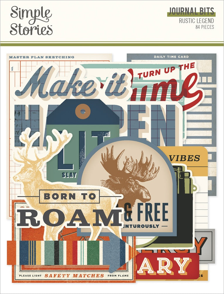 Simple Stoires Journal Bits & Pieces Die Cuts-Rustic Legend