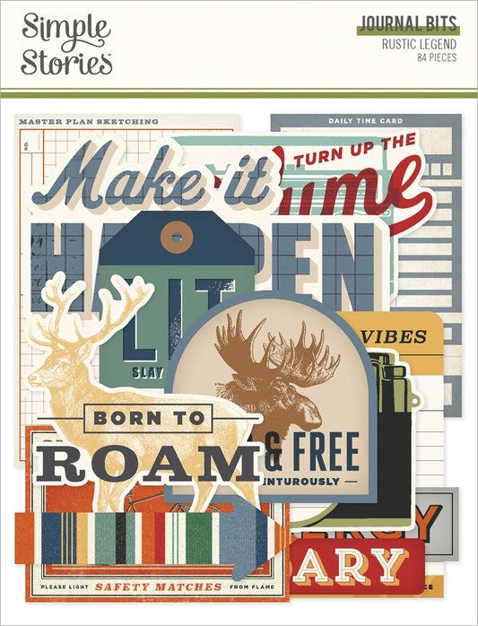 Simple Stoires Journal Bits & Pieces Die Cuts-Rustic Legend