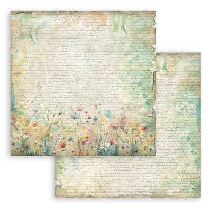 Stamperia Backgrounds Double-Sided Paper Pad 12"x12" 10/Pgk-Daisy Art