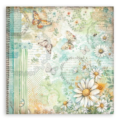 Stamperia Single-Sided Paper Pad 12"x12" 22/Pkg-Daisy Art