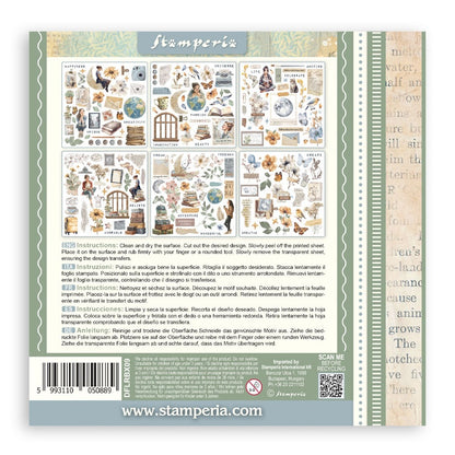 Stamperia Assortment Rub-On Kit  6/Pkg-Secret Diary