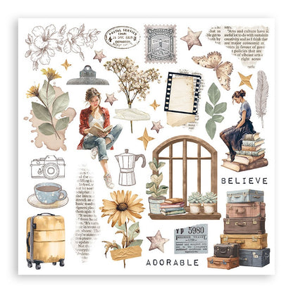 Stamperia Assortment Rub-On Kit  6/Pkg-Secret Diary