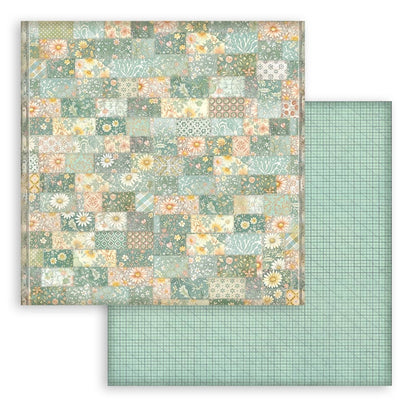 Stamperia Backgrounds Double-Sided Paper Pad 8"X8" 10/Pkg-Daisy Art