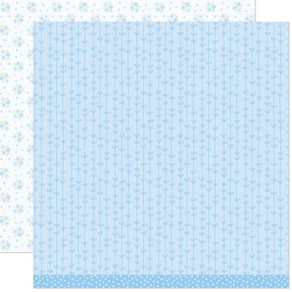 Lawn Fawn Paper 12x12 Pack-Blissful Blossoms, Bellflower