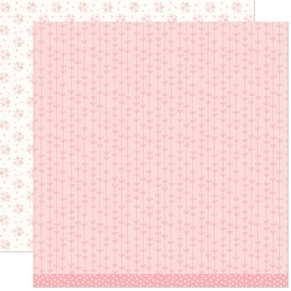 Lawn Fawn Paper 12x12 -Blissful Blossoms, Camellia