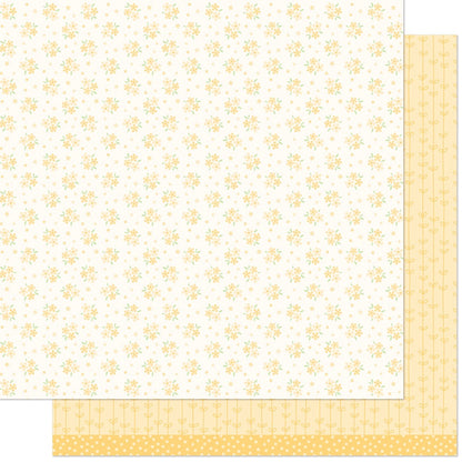 Lawn Fawn Paper 12x12 -Blissful Blossoms, Marigold