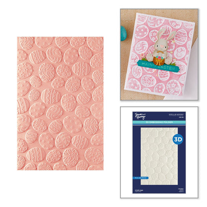 Spellbinders 3D Embossing Folder by Simon Hurley-Ornate Eggs