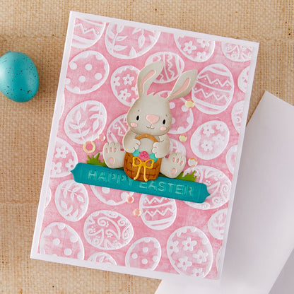 Spellbinders 3D Embossing Folder by Simon Hurley-Ornate Eggs