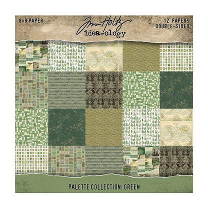 Idea-ology Double-Sided Cardstock 8"X8" 12/Pkg-Palette Collection: Green