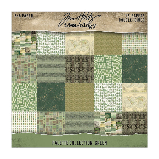 Idea-ology Double-Sided Cardstock 8"X8" 12/Pkg-Palette Collection: Green