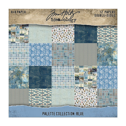 Idea-ology Double-Sided Cardstock 8"X8" 12/Pkg-Palette Collection: Blue