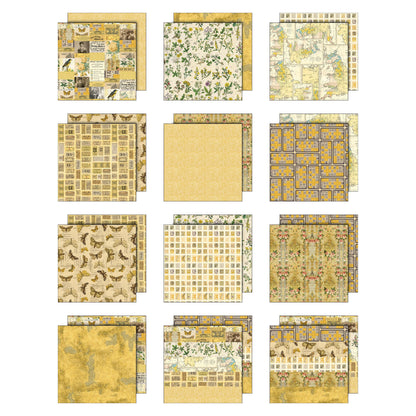 Idea-ology Double- Sided Cardstock 12"X12" 12/Pkg-Palette Collection: Yellow
