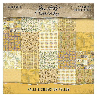 Idea-ology Double- Sided Cardstock 12"X12" 12/Pkg-Palette Collection: Yellow