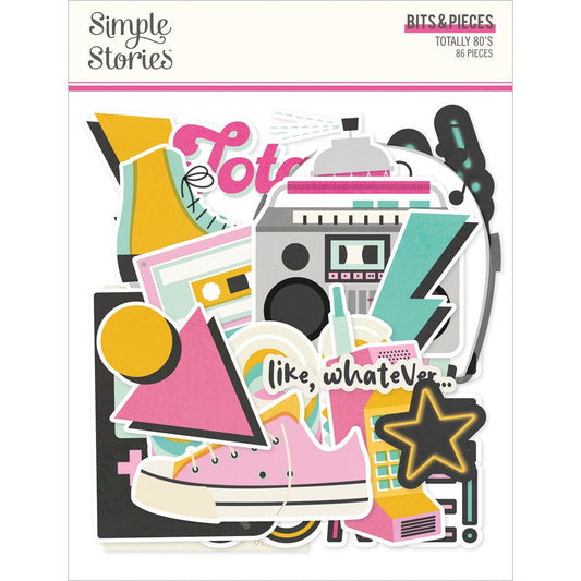 Simple Stories Bits & Pieces Die Cuts-Totally 80's