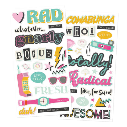 Simple Stories Foam Stickers-Totally 80's