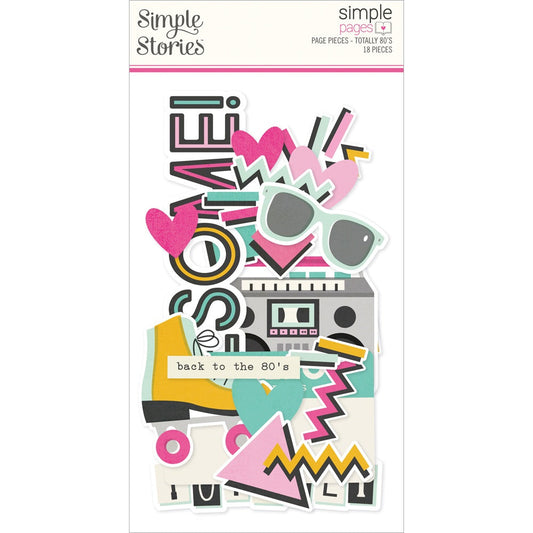 Simple Stories Simple Page Pieces Die Cuts-Totally 80's