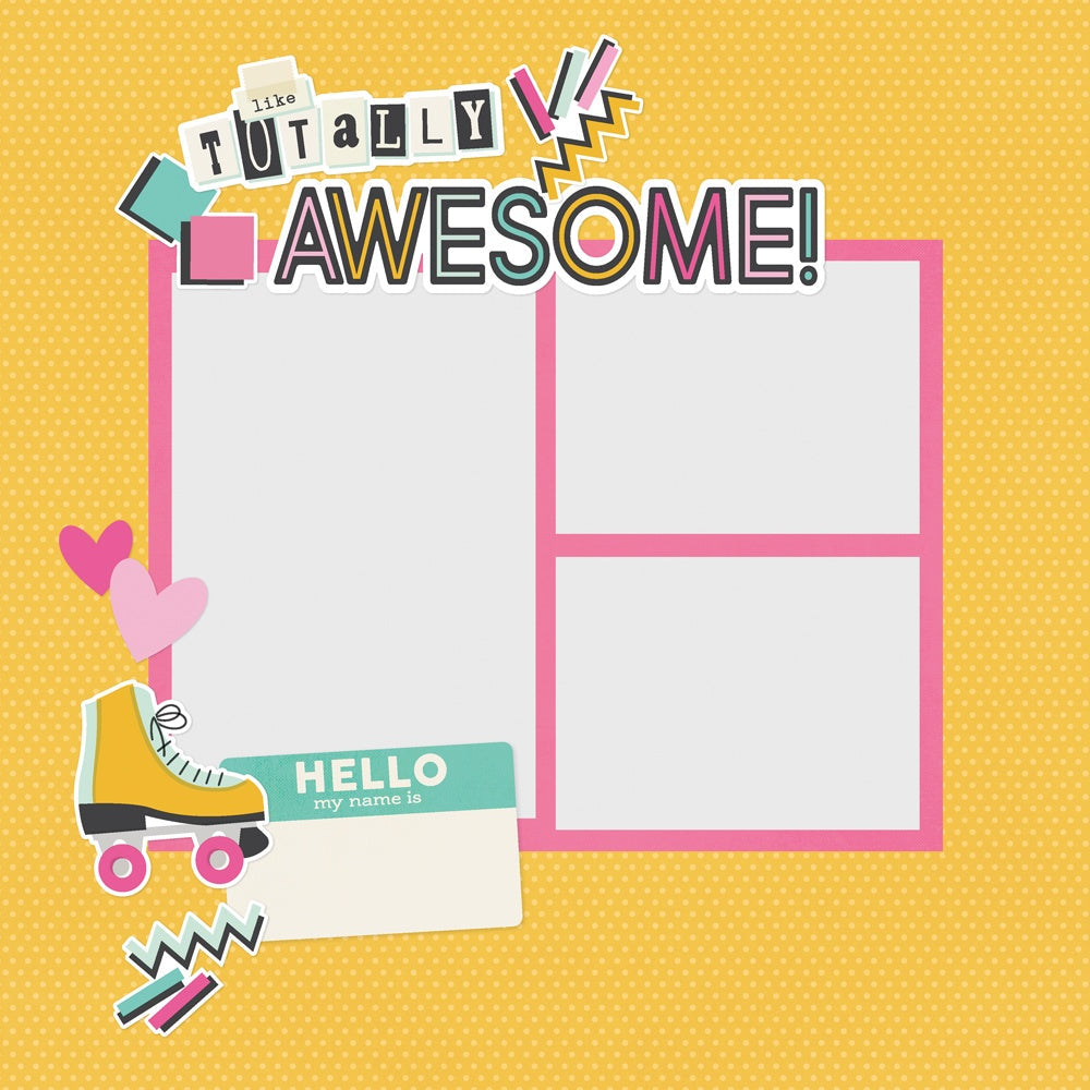 Simple Stories Simple Page Pieces Die Cuts-Totally 80's