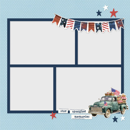 Simple Stories Simple Page Pieces Die Cuts-Simple Vintage Land of The Free