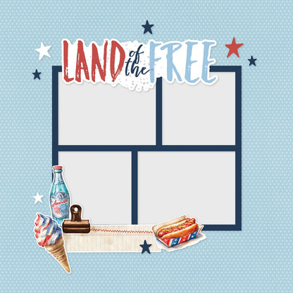 Simple Stories Simple Page Pieces Die Cuts-Simple Vintage Land of The Free