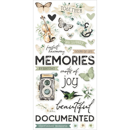Simple Stories Foam Stickers-Vintage Timeless Harmony
