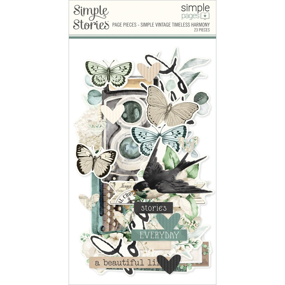Simple Stories Simple Page Pieces Die Cuts-Vintage Timeless Harmony