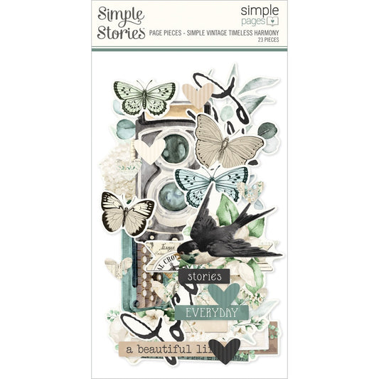Simple Stories Simple Page Pieces Die Cuts-Vintage Timeless Harmony