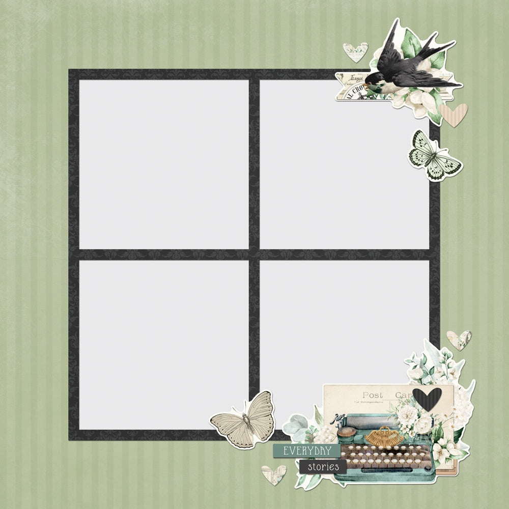 Simple Stories Simple Page Pieces Die Cuts-Vintage Timeless Harmony