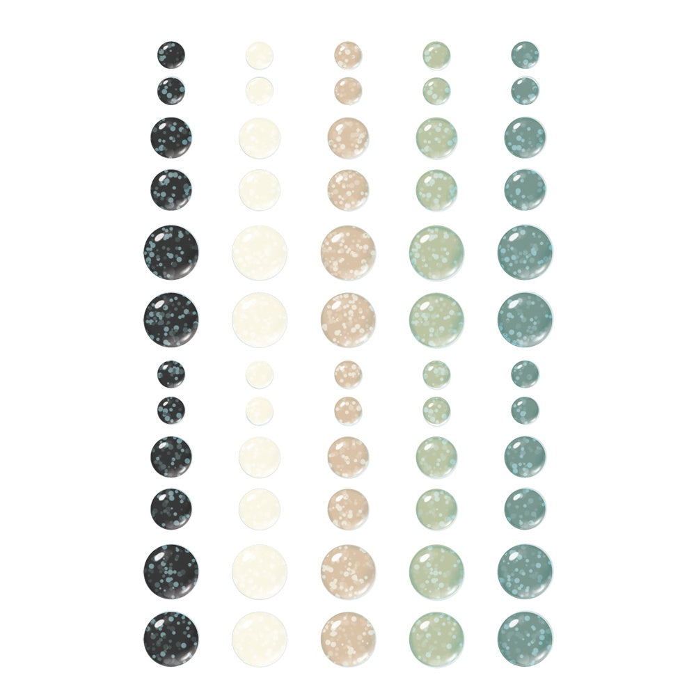 Simple Stories Glitter Enamel Dots-Vintage Timeless Harmony