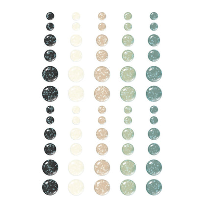 Simple Stories Glitter Enamel Dots-Vintage Timeless Harmony