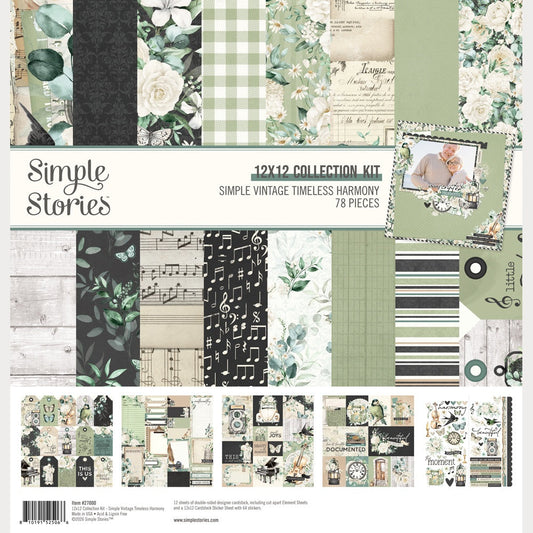 Simple Stories Collection Kit 12"X12"-Vintage Timeless Harmony