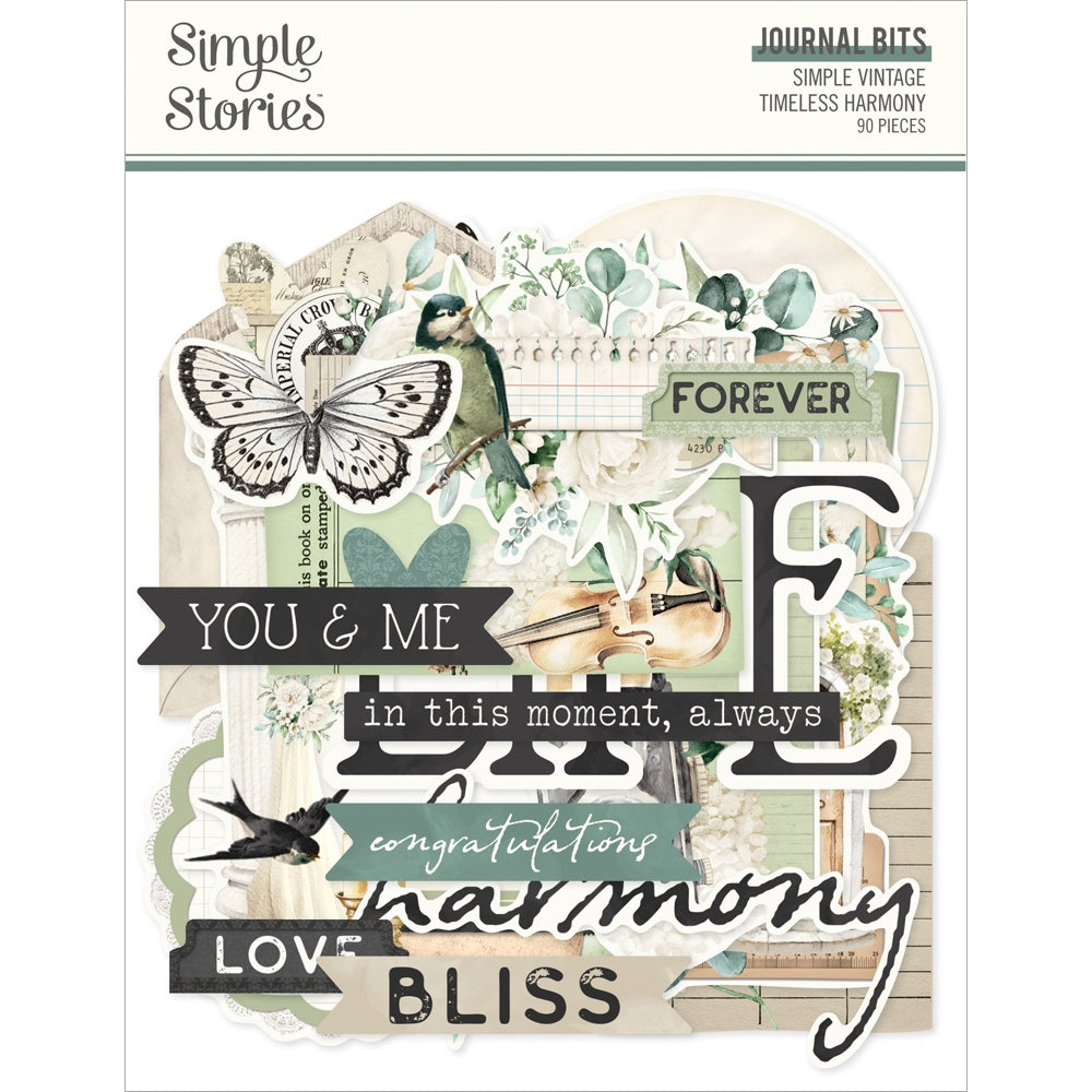 Simple Stoires Journal Bits & Pieces Die Cuts-Vintage Timeless Harmony