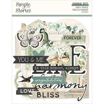 Simple Stoires Journal Bits & Pieces Die Cuts-Vintage Timeless Harmony
