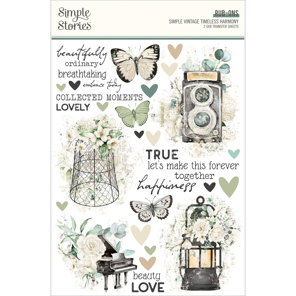 Simple Stories Rub Ons-Vintage Timeless Harmony