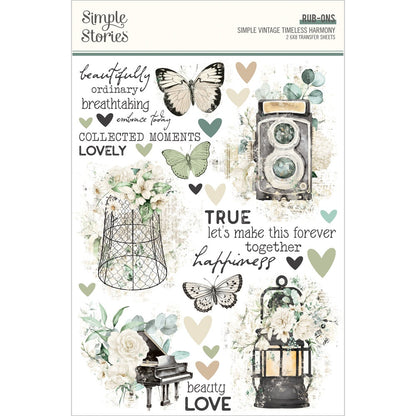 Simple Stories Rub Ons-Vintage Timeless Harmony