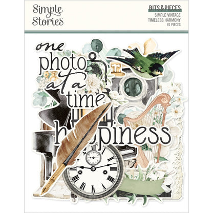 Simple Stories Bits & Pieces Die Cuts-Vintage Timeless Harmony