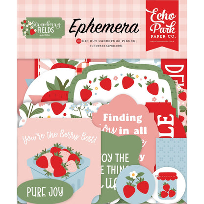 Echo Park Ephemera-Strawberry Fields