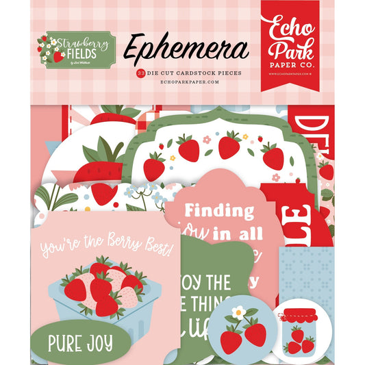 Echo Park Ephemera-Strawberry Fields