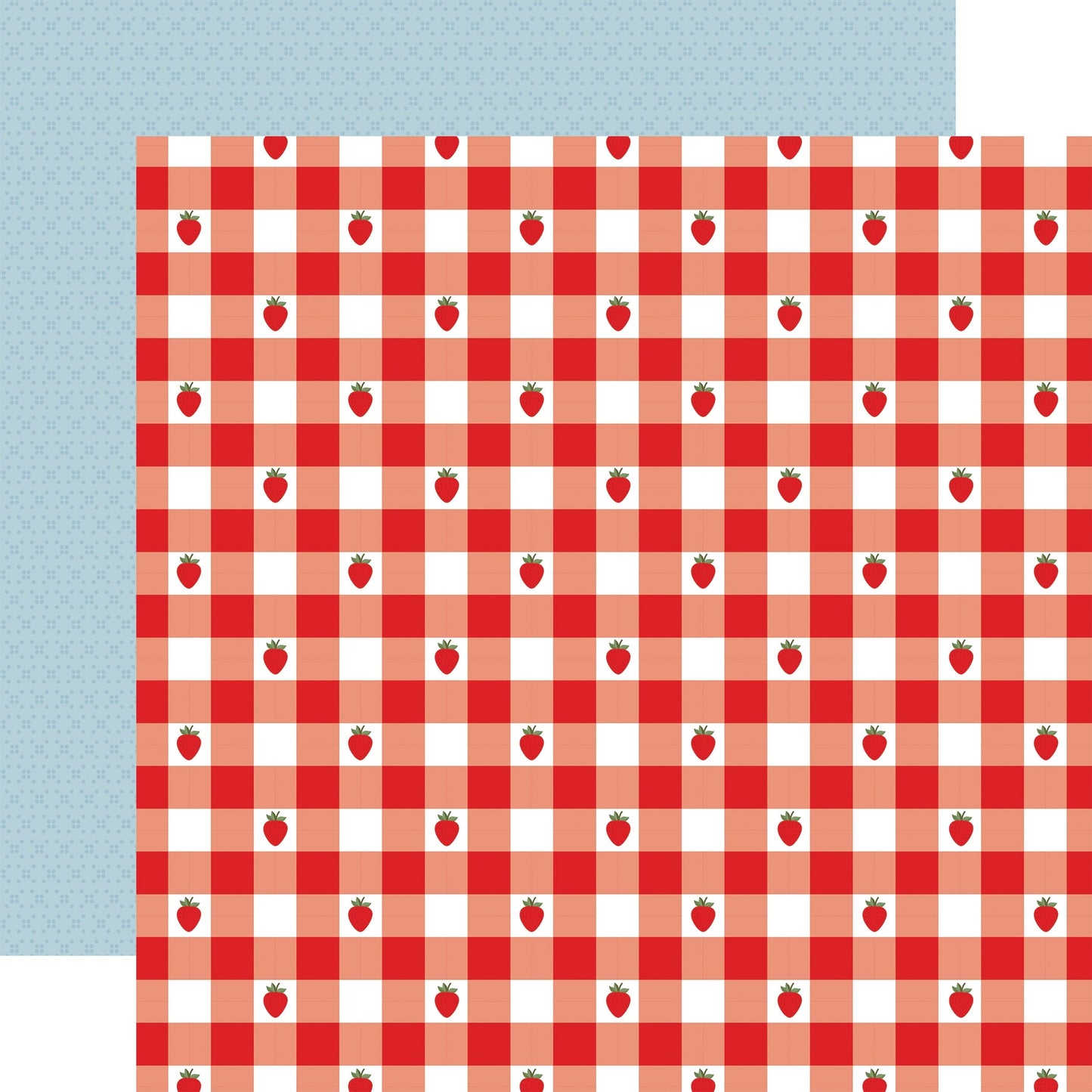 Echo Park Strawberry Fields Cardstock 12"X12"-Select Style