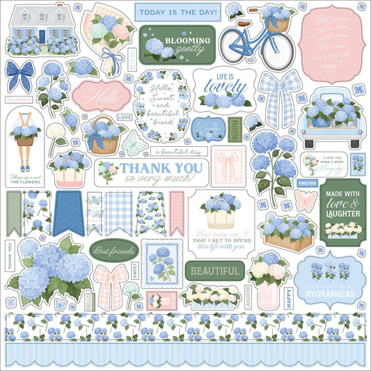 Carta Bella Elements Cardstock Stickers 12"X12"-Flower Shoppe