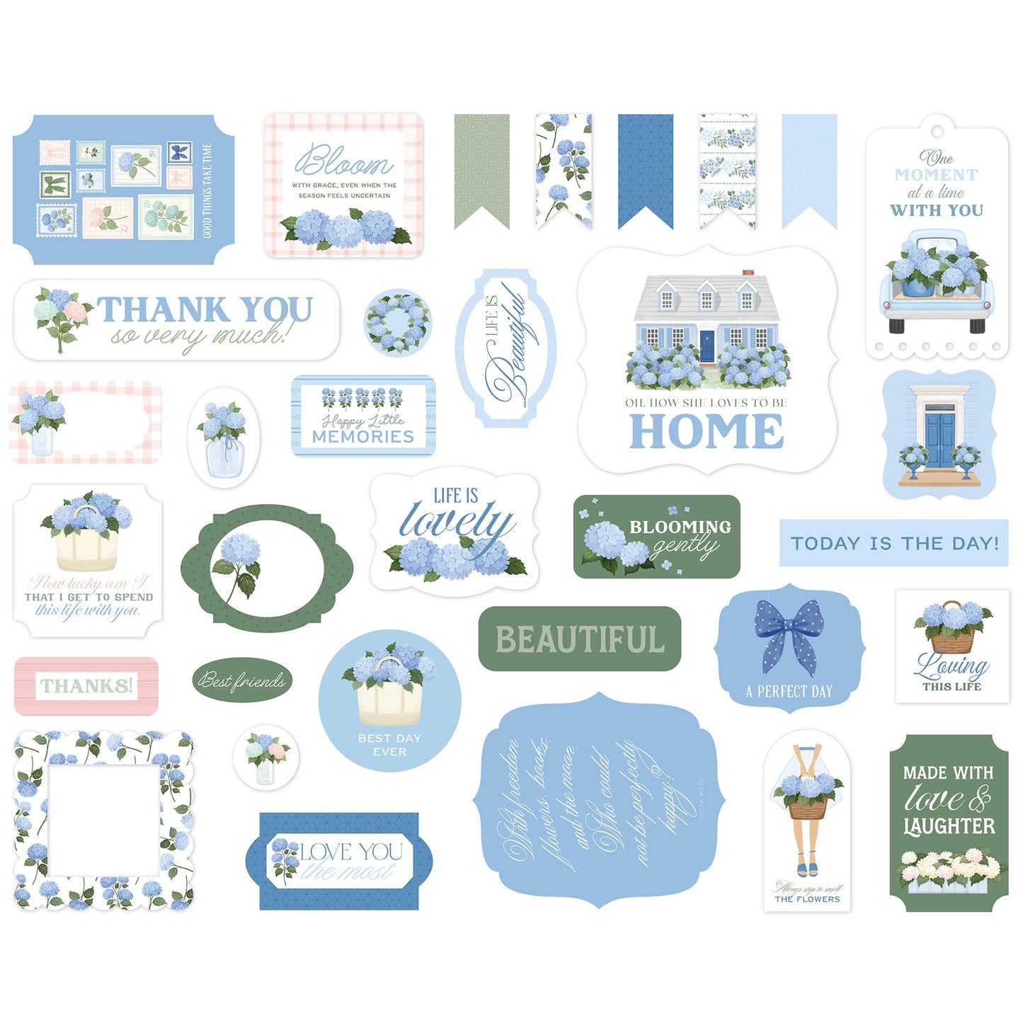 Carta Bella Ephemera-Flower Shoppe