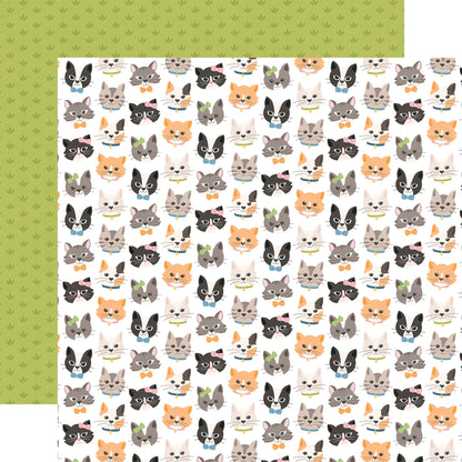 Echo Park Cat Lover Cardstock 12"X12"-Select Style