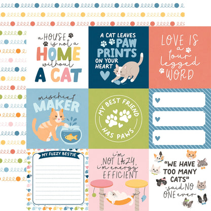 Echo Park Cat Lover Cardstock 12"X12"-Select Style