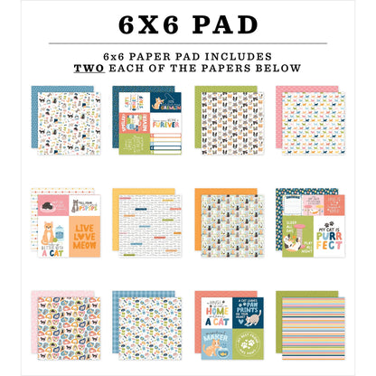 Echo Park Double-Sided Paper Pad 6"X6"-Cat Lover